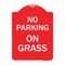 Signmission Designer Series Sign-On Grass, Red & White Aluminum Architectural Sign, 18" x 24", RW-1824-23526 A-DES-RW-1824-23526 - alternate 1